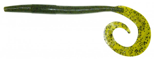 10" Big Curl Tail Worm - ca. 19 cm - Watermelon Seed - BBB
