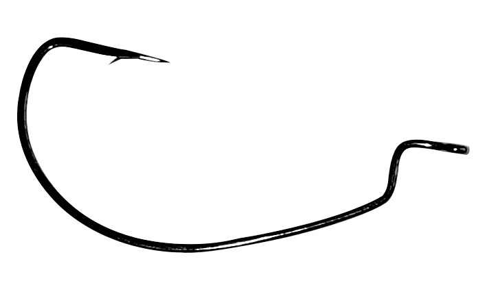 Worm Hook Offset EWG Black - Gamakatsu