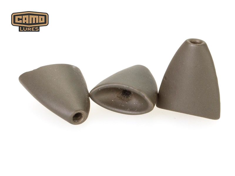 Tungsten Arrowhead Weight - Green Pumpkin - CAMO