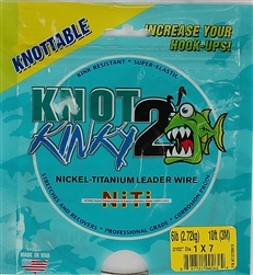 3 m Knot 2 Kinky Seven-Strand Nickel-Titanium-Vorfach (10 ft.)