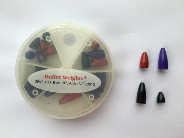 Painted Bullet Weights - 18 Teile