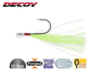 Decoy TH-3 Fiber Trailer Hook Chartreuse 1/0